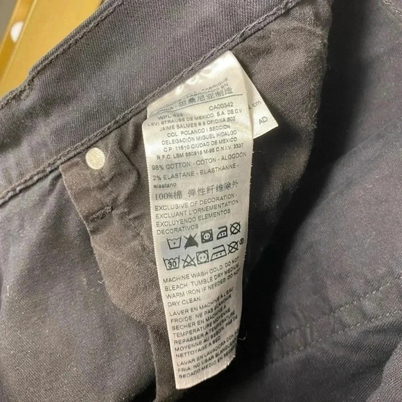 Signature by Levi Strauss black denim jeans | size 37 slim - Picture 4 of 7